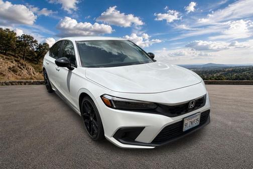 Platinum White Pearl 2024 Honda Civic Sport