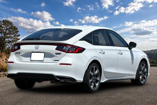 Platinum White Pearl 2026 Honda Civic Hybrid Sport Touring