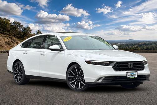 Platinum White Pearl 2026 Honda Accord Hybrid Touring