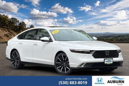 Platinum White Pearl 2026 Honda Accord Hybrid Touring