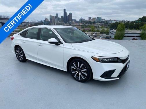 Platinum White Pearl 2023 Honda Civic EX