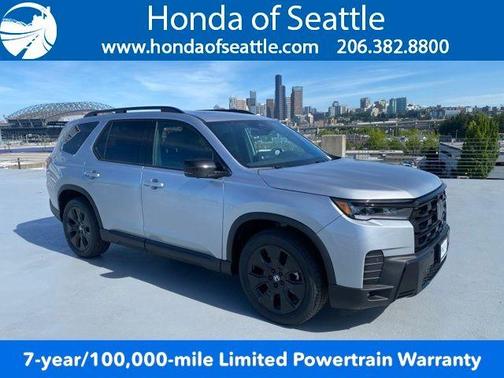 Solar Silver Metallic 2026 Honda Pilot Black Edition