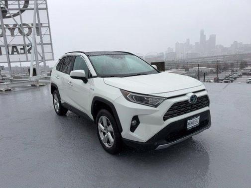 Blizzard Pearl 2021 Toyota RAV4 Hybrid Limited
