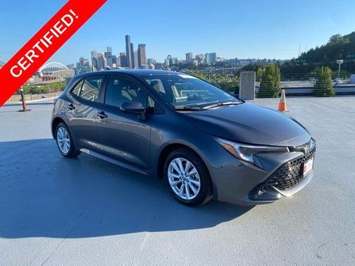 Magnetic Gray Metallic 2024 Toyota Corolla Hatchback SE