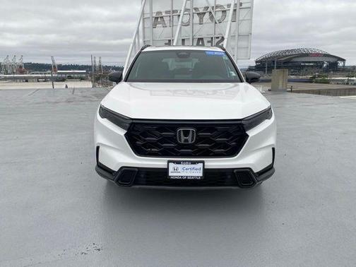Platinum White Pearl 2025 Honda CR-V Hybrid Sport-L