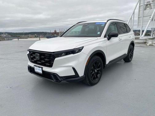 Platinum White Pearl 2025 Honda CR-V Hybrid Sport-L