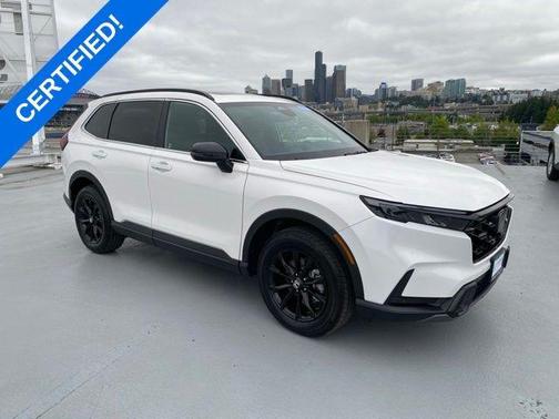 Platinum White Pearl 2025 Honda CR-V Hybrid Sport-L