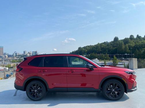 Radiant Red Metallic 2026 Honda CR-V Hybrid Sport Touring