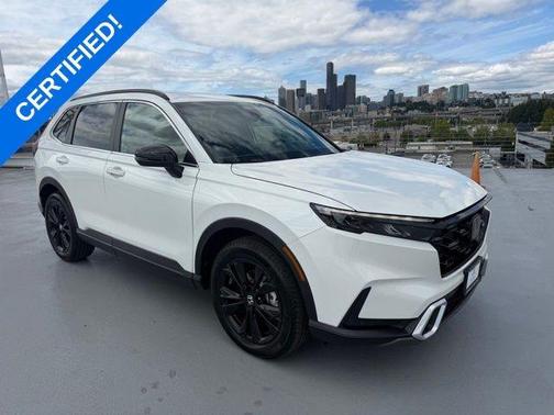 Platinum White Pearl 2024 Honda CR-V Hybrid Sport Touring