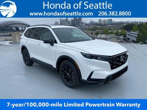 Platinum White Pearl 2026 Honda CR-V Hybrid Sport-L