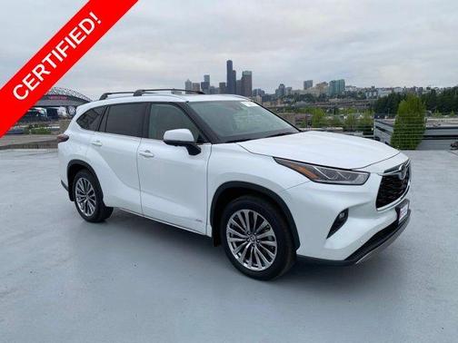 Wind Chill Pearl 2025 Toyota Highlander Hybrid Limited 25th Edition