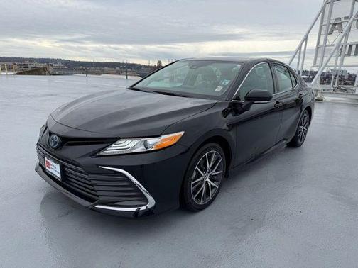 Midnight Black Metallic 2023 Toyota Camry Hybrid XLE