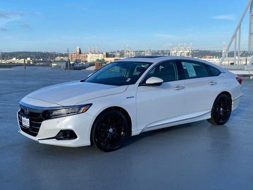 Platinum White Pearl 2021 Honda Accord Hybrid Touring