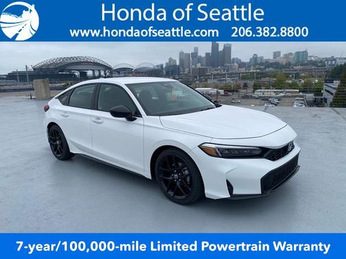 Platinum White Pearl 2026 Honda Civic Sport