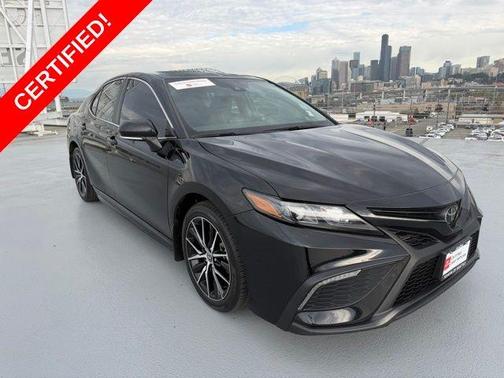 Midnight Black Metallic 2023 Toyota Camry SE