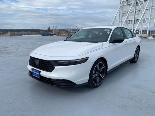 Platinum White Pearl 2026 Honda Accord Hybrid Sport