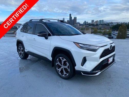 Wind Chill Pearl / Midnight Black Metallic 2025 Toyota RAV4 Plug-In Hybrid XSE