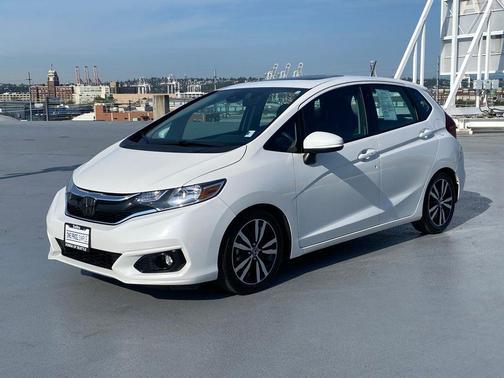Platinum White Pearl 2019 Honda Fit EX