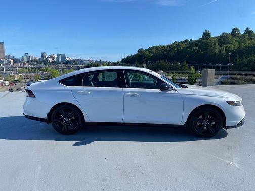 Platinum White Pearl 2026 Honda Accord Hybrid Sport-L