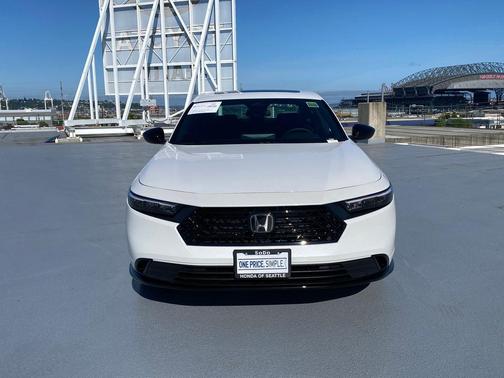Platinum White Pearl 2026 Honda Accord Hybrid Sport-L