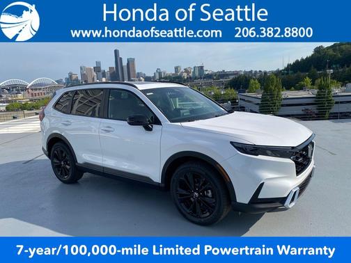 Platinum White Pearl 2026 Honda CR-V Hybrid Sport Touring