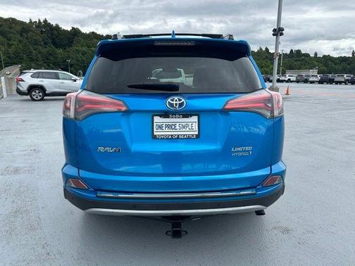 Electric Storm Blue 2017 Toyota RAV4 Hybrid Limited