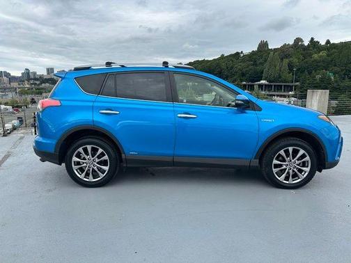 Electric Storm Blue 2017 Toyota RAV4 Hybrid Limited