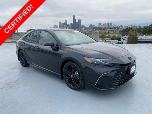 Midnight Black Metallic 2025 Toyota Camry XSE