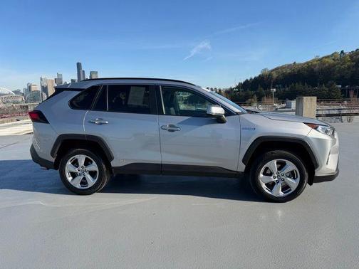 Silver Sky Metallic 2021 Toyota RAV4 Hybrid XLE Premium