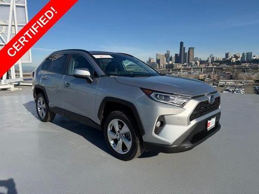 Silver Sky Metallic 2021 Toyota RAV4 Hybrid XLE Premium