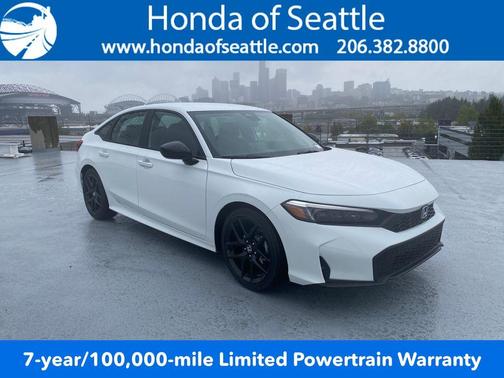 Platinum White Pearl 2026 Honda Civic Sport