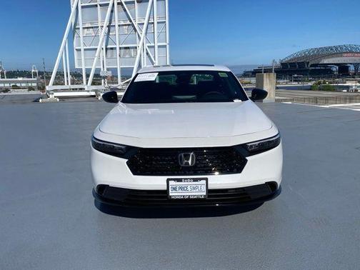 Platinum White Pearl 2026 Honda Accord Hybrid Sport-L