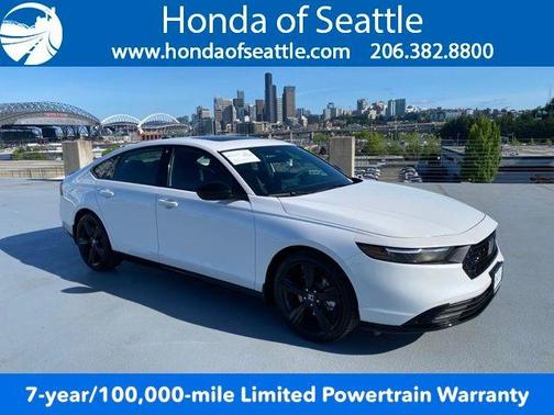 Platinum White Pearl 2026 Honda Accord Hybrid Sport-L
