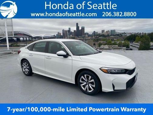 Platinum White Pearl 2026 Honda Civic LX