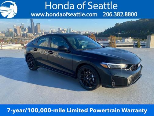 Crystal Black Pearl 2026 Honda Civic Hybrid Sport