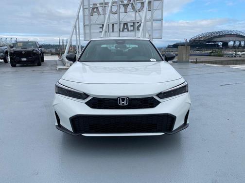 Platinum White Pearl 2026 Honda Civic Hybrid Sport