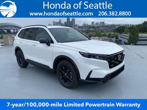 Platinum White Pearl 2026 Honda CR-V Hybrid Sport-L