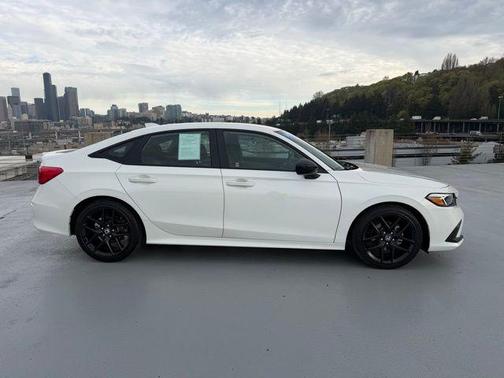 Platinum White 2023 Honda Civic Sport