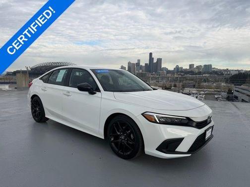 Platinum White 2023 Honda Civic Sport