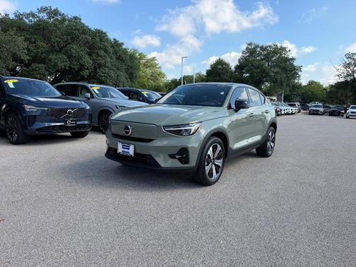 Sage Green 2023 Volvo C40 Recharge Pure Electric Twin Plus