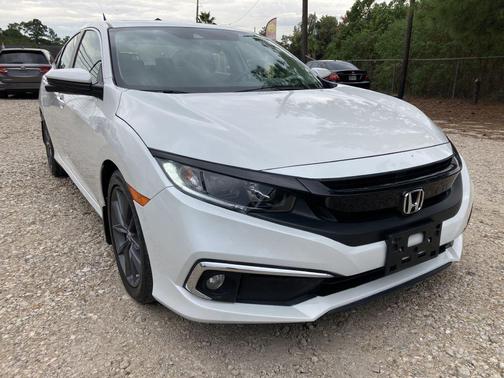 Platinum White Pearl 2019 Honda Civic EX