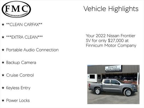 2022 Nissan Frontier SV
