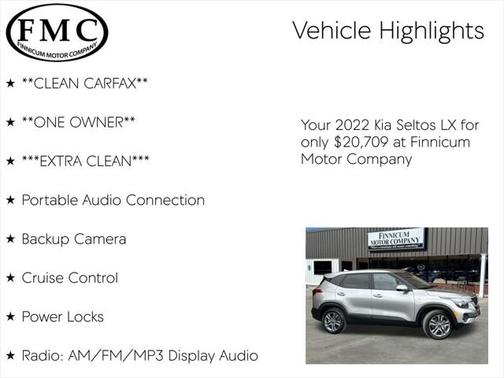 2022 Kia Seltos LX
