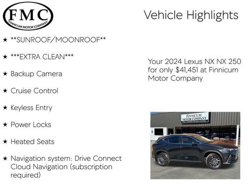 2024 Lexus NX 250 Base