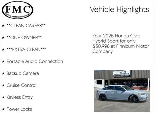 2025 Honda Civic Hybrid Sport