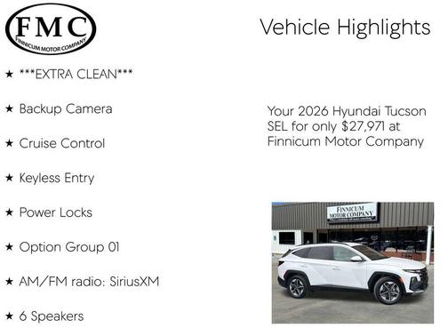 2026 Hyundai TUCSON SEL