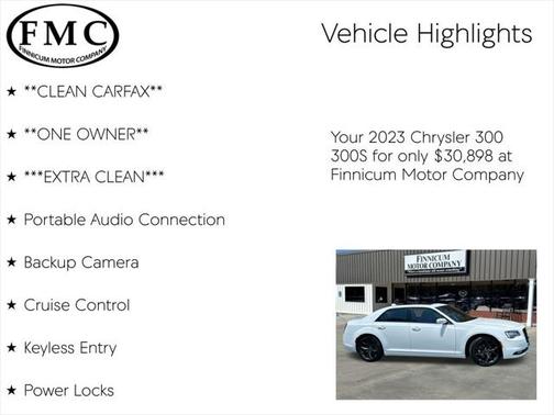 2023 Chrysler 300 S