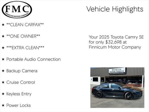 2025 Toyota Camry SE