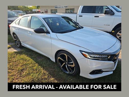 Platinum White Pearl 2021 Honda Accord Sport 1.5T