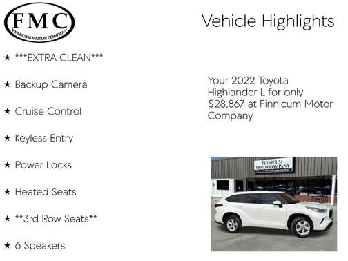 2022 Toyota Highlander L